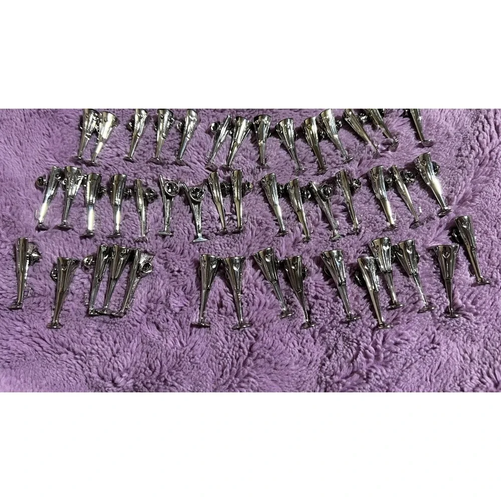Waterford Toasting Flute Tac Pin Lot Bulk 45 Wedding Party Favor Hearts